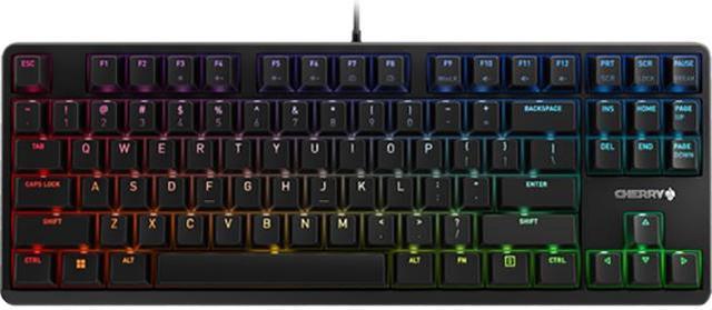 Jo da Glamour straf Cherry MX RGB Mechanical Keyboard with MX Red Silent Gold-Crosspoint Key  switches for typists, Programmers, Creator, Coder, Work in The Office or at  Home G80-3000N RGB (TenKeyLess (TKL) Gaming Keyboards - Newegg.com