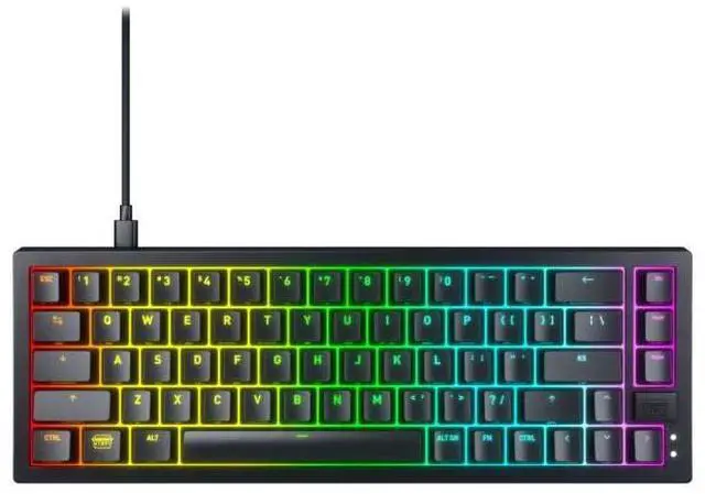 Main image of Cherry XTRFY K5V2 Compact Gaming Keyboard - Black  CX-K5V2-RGB-CPT-BLACK-R-US