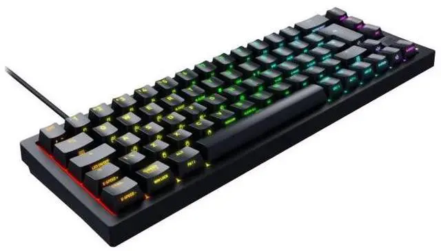 Alt view image 2 of 4 - Cherry XTRFY K5V2 Compact Gaming Keyboard - Black  CX-K5V2-RGB-CPT-BLACK-R-US