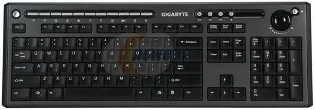 Alt view image 2 of 10 - GIGABYTE GK-KM7500 17 Hot keys Function Keys 2.4GHz RF Wireless Ultra-slim Keyboard and Mouse
