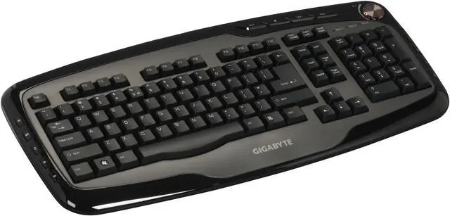 Main image of GIGABYTE GK-K6800 Glossy Black 103 Normal Keys 14 Function Keys USB Wired Standard Professional Multimedia Keyboard