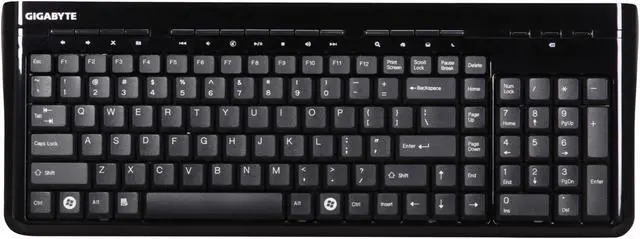 Alt view image 2 of 7 - GIGABYTE  KM7580  Black  15  Function Keys 2.4GHz Wireless  Keyboard