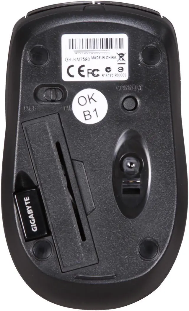 Alt view image 6 of 7 - GIGABYTE  KM7580  Black  15  Function Keys 2.4GHz Wireless  Keyboard