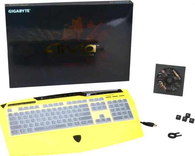 Alt view image 5 of 5 - GIGABYTE GK-K8100-YEL Keyboard - Red Dot Design Award  Winner 2011