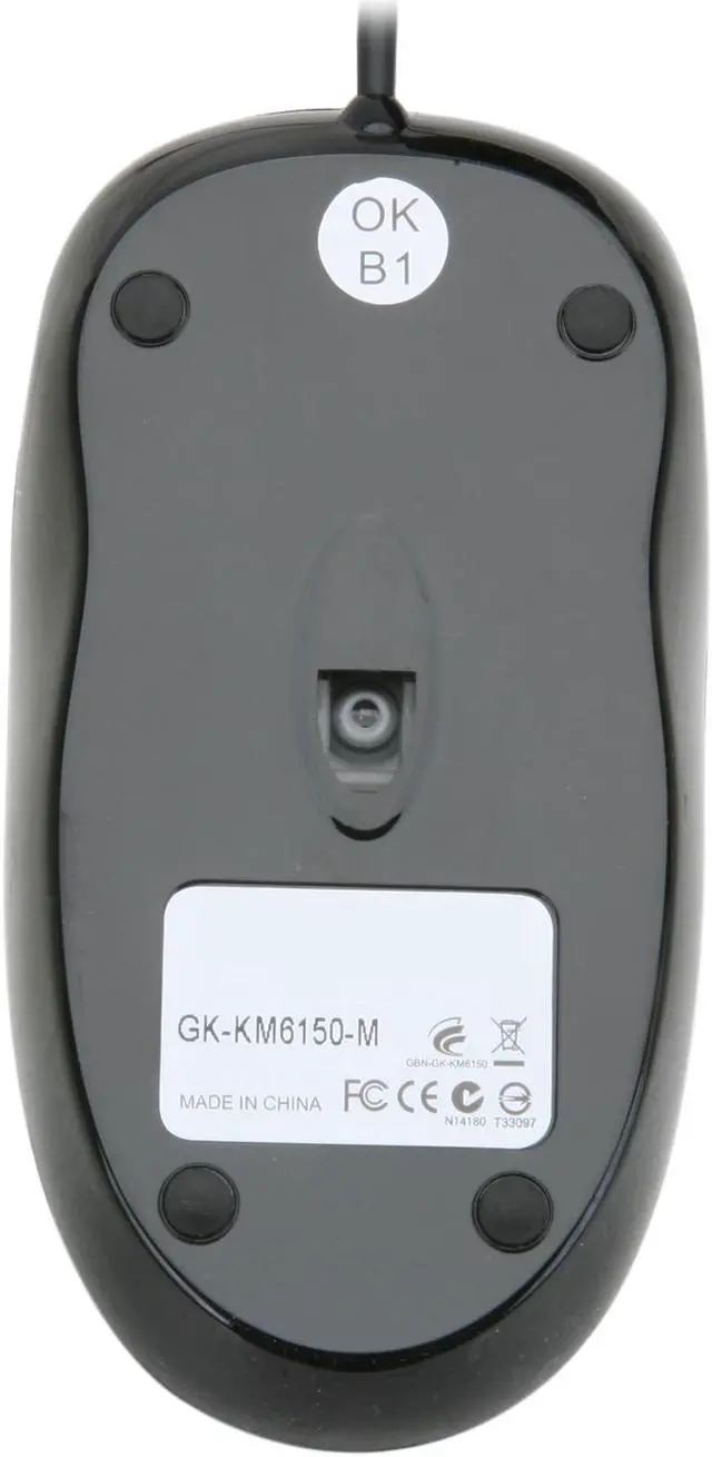Alt view image 6 of 7 - GIGABYTE GK-KM6150 Black USB Wired Standard Multimedia Keyboard & Mouse Combo