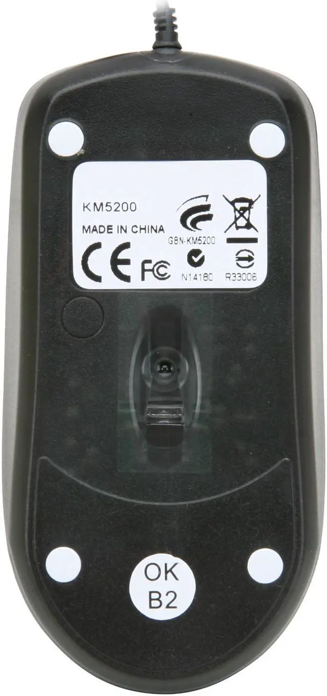 Alt view image 6 of 7 - GIGABYTE GK-KM5200 Black USB Wired Standard Multimedia Keyboard & Mouse Combo