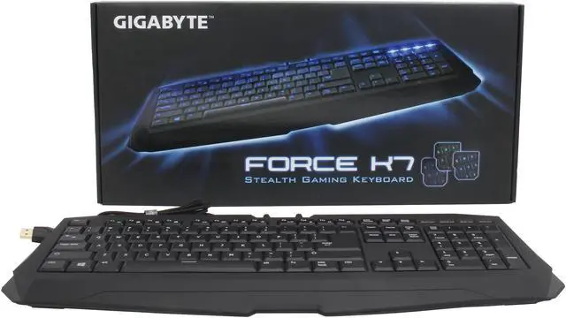 Alt view image 5 of 5 - GIGABYTE GK-FORCE K7 FORCE K7 3-color Backlight Stealth Keyboard