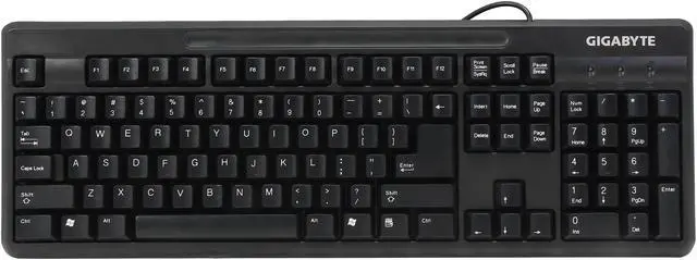 Alt view image 2 of 4 - GIGABYTE K3100 GK-K3100 Black 104 Normal Keys USB 2.0 Wired Standard Keyboard