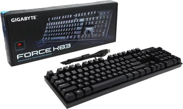 Alt view image 5 of 5 - Gigabyte Mechanical Cherry Red Keyboard (GK-FORCE K83 RED)