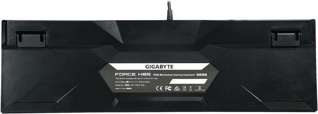 Alt view image 6 of 7 - GIGABYTE FORCE K85 Red Mechnical RGB Gaming Keyboard (GK-FORCE K85)