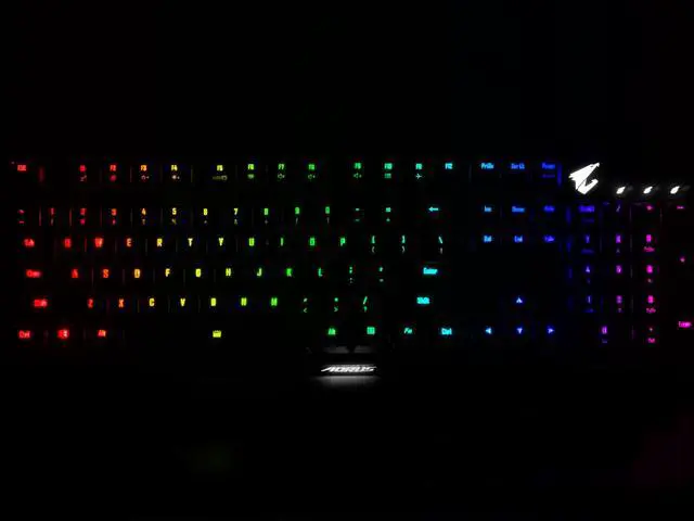 Alt view image 5 of 20 - GIGABYTE AORUS K9 Optical RGB Gaming Keyboard - Red Switch