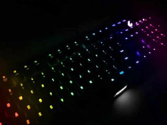 Alt view image 8 of 20 - GIGABYTE AORUS K9 Optical RGB Gaming Keyboard - Red Switch