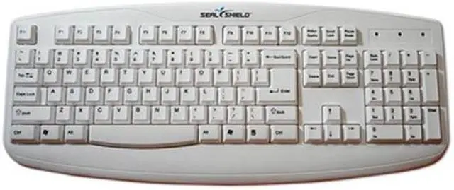 Alt view image 2 of 2 - SEAL SHIELD Silver Storm STWK503 White USB Wired Keyboard