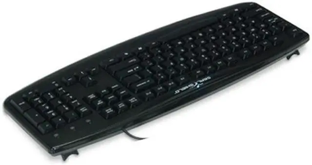 Alt view image 2 of 3 - SEAL SHIELD STK503P Black 104 Normal Keys PS/2 Wired Standard Silver Storm Keyboard