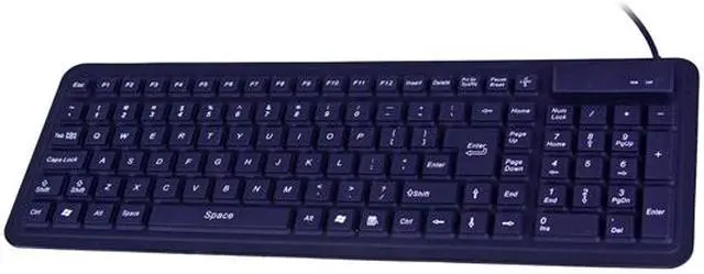 Alt view image 2 of 2 - SEAL SHIELD GLOW2 S106G2 Black 106 Normal Keys Gold-plated USB Wired Standard Keyboard