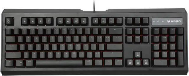 Alt view image 2 of 5 - RAPOO VPRO V500L Mechanical Gaming Keyboard, Blue Switches, Red LED, Aluminum Frame, 6.0 Feet Braided Cable Wire Grade-A Refurbished "Like New"