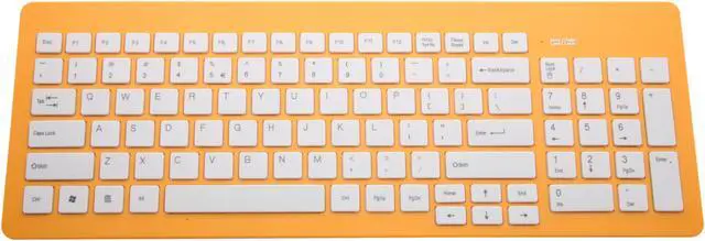Alt view image 2 of 4 - Wintec FileMate Imagine K2210 Melon Yellow USB Wired Standard Keyboard