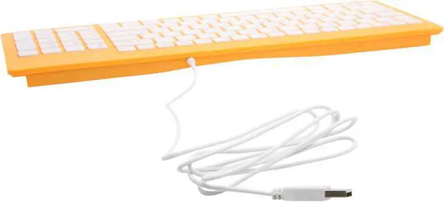 Alt view image 3 of 4 - Wintec FileMate Imagine K2210 Melon Yellow USB Wired Standard Keyboard