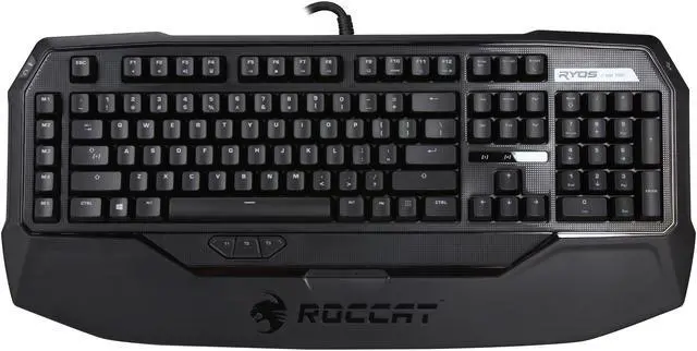 Alt view image 8 of 13 - ROCCAT ROC-12-851-BE Ryos MK Pro Mechanical Keyboard with Per-key Illumination - Blue Cherry MX Key Switch