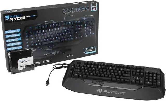 Alt view image 4 of 4 - ROCCAT Ryos MK Glow USB Mechanical Gaming Keyboard