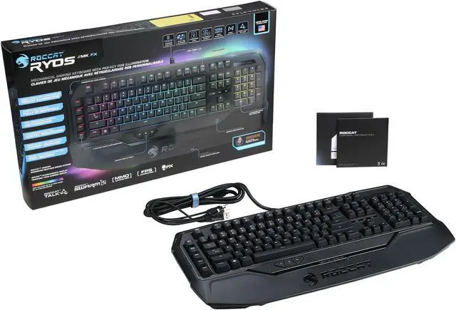 Alt view image 14 of 14 - ROCCAT RYOS MK FX - RGB Mechanical Gaming Keyboard With Per-Key Illumination - Cherry MX Brown Switches