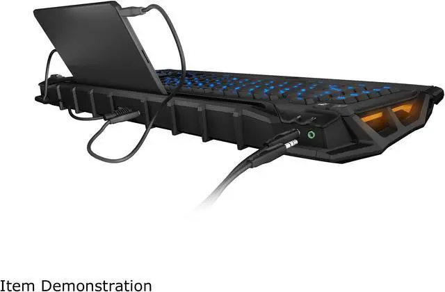 Alt view image 4 of 8 - ROCCAT SKELTR Smart Communication RGB Gaming Keyboard - Black