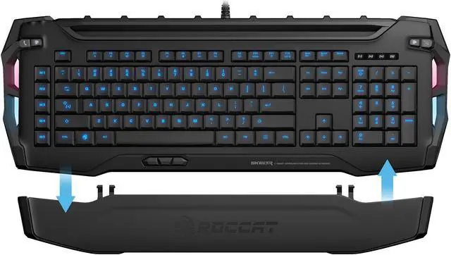 Alt view image 5 of 8 - ROCCAT SKELTR Smart Communication RGB Gaming Keyboard - Black
