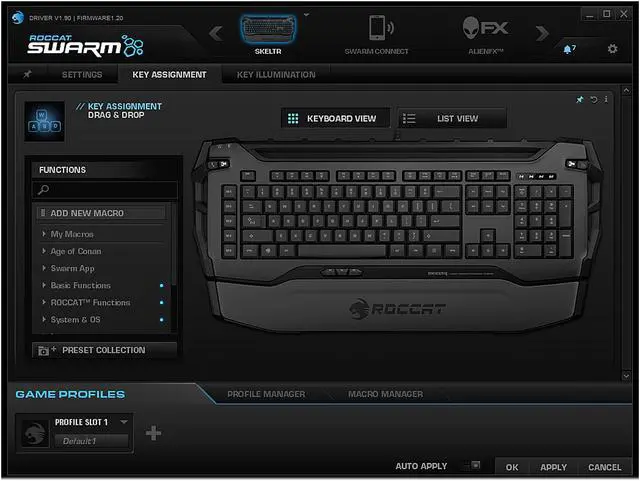 Alt view image 7 of 8 - ROCCAT SKELTR Smart Communication RGB Gaming Keyboard - Black
