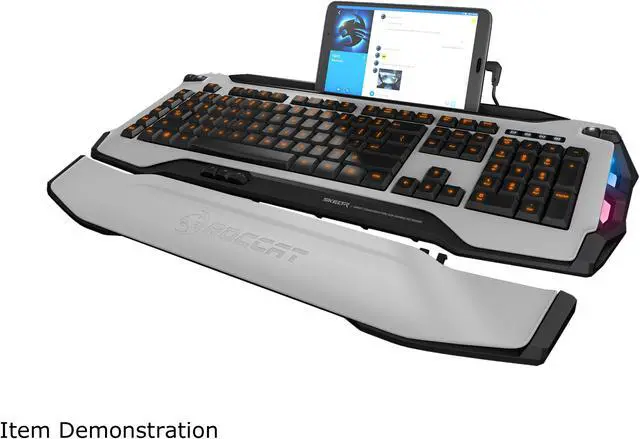 Main image of ROCCAT SKELTR Smart Communication RGB Gaming Keyboard - White