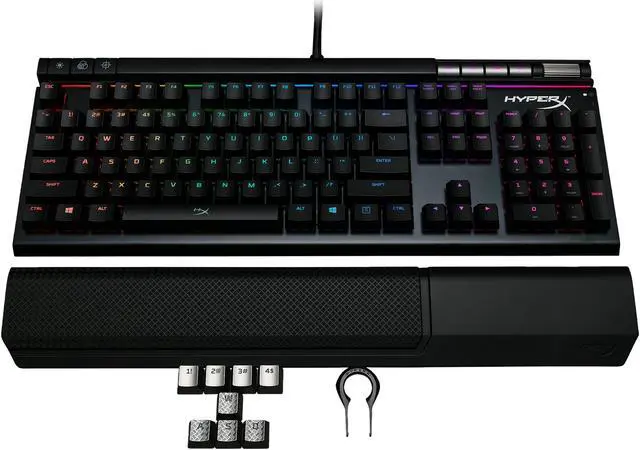 Alt view image 6 of 6 - HyperX Alloy Elite Mechanical Gaming Keyboard - Cherry MX Blue, RGB LED