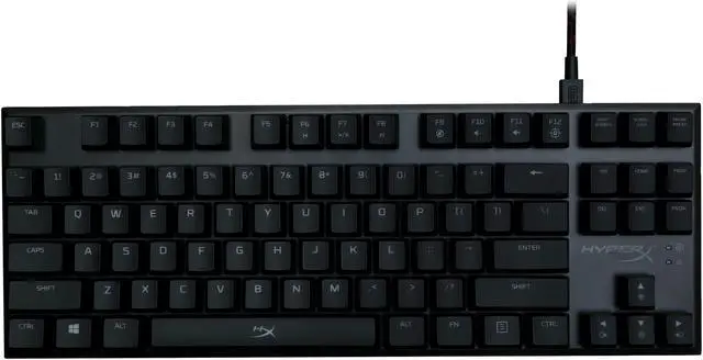 Alt view image 3 of 6 - HyperX Alloy FPS Pro Tenkeyless Mechanical Gaming Keyboard - Cherry MX Blue, Red LED
