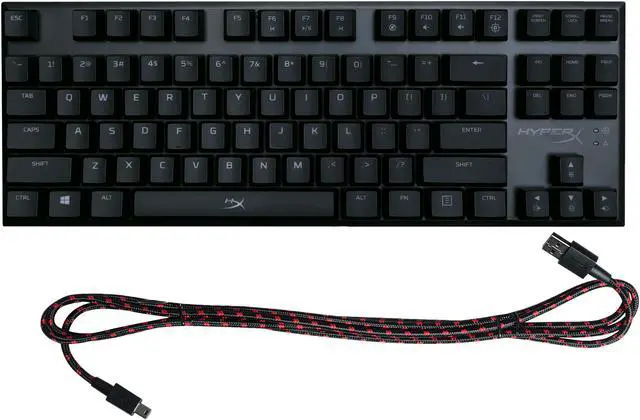 Alt view image 4 of 6 - HyperX Alloy FPS Pro Tenkeyless Mechanical Gaming Keyboard - Cherry MX Blue, Red LED
