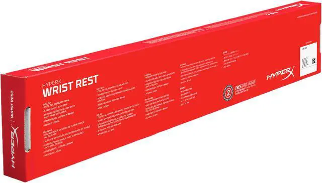 Alt view image 8 of 8 - HyperX Cooling Gel Ergonomic Wrist Rest (HX-WR)