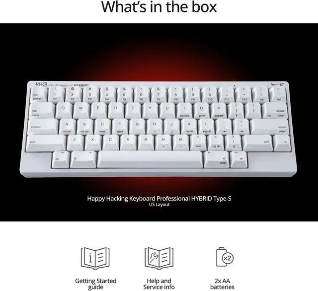 Alt view image 8 of 9 - HHKB CG01000-307201 Professional HYBRID Type-S Gaming Keyboard