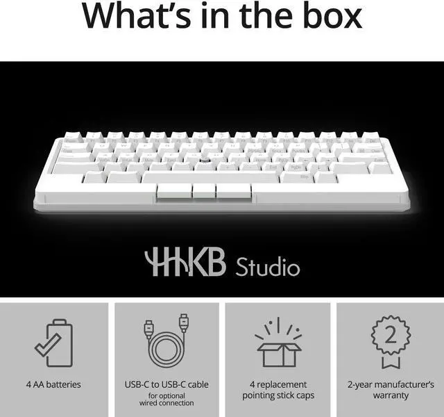 Alt view image 11 of 11 - HHKB CG01000-310287 Studio Gaming Keyboard
