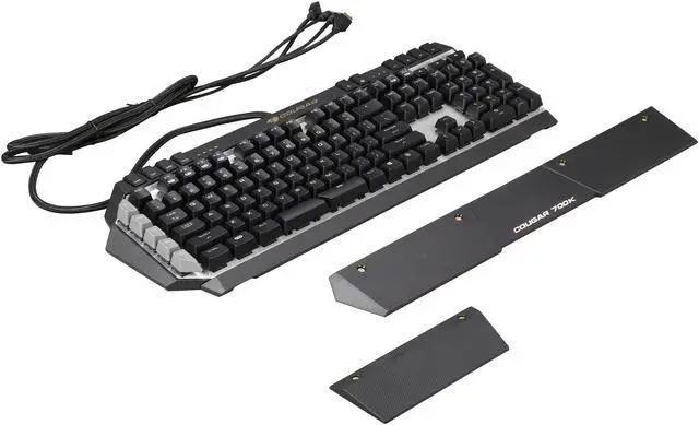 Alt view image 4 of 5 - COUGAR 700K Premium Mechanical Gaming Keyboard with Aluminum Brushed Structure, Additional 6 G-key, and Cherry Brown Switches