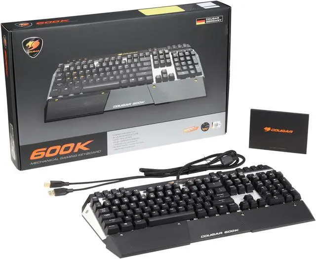 Alt view image 5 of 5 - COUGAR KBC600-4IS 600K Gaming Mechanical Keyboard with Cherry MX Brown Switch