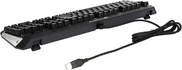 Alt view image 3 of 5 - COUGAR ATTACK X3 Premium Mechanical Gaming Keyboard with Aluminum Brushed Structure and Cherry Blue Switches