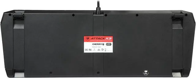 Alt view image 4 of 5 - COUGAR ATTACK X3 Premium Mechanical Gaming Keyboard with Aluminum Brushed Structure and Cherry Blue Switches