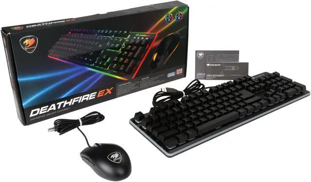 Alt view image 8 of 8 - Cougar Deathfire EX Gaming Hybrid Mechanical Keyboard and Mice Combo