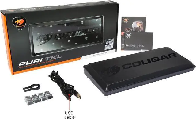 Alt view image 5 of 5 - Cougar PURI TKL Gaming Keyboard, Cherry MX Red Switches