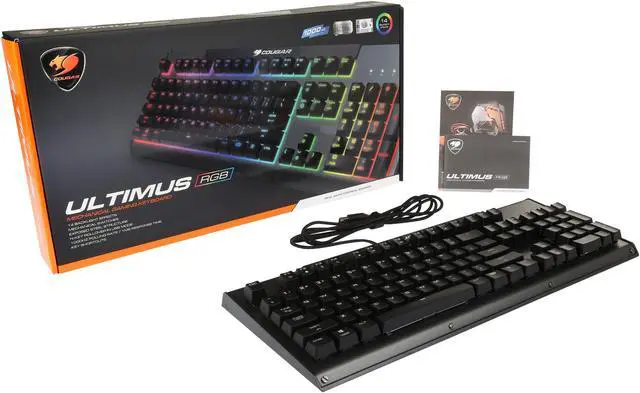 Alt view image 5 of 5 - COUGAR Ultimus RGB Metal-Based RGB Mechanical Gaming Keyboard, Red Switches