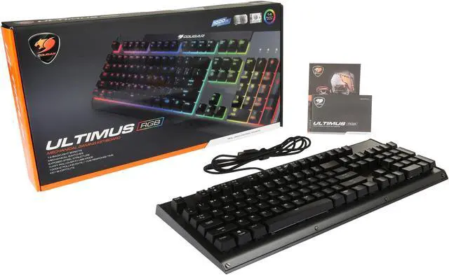 Alt view image 5 of 5 - Cougar Ultimus RGB Mechanical Gaming Keyboard, Blue Switch