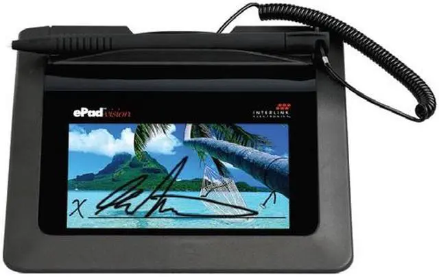 Alt view image 2 of 2 - ePadLink ePad-Vision VP9808 Electronic Signature Capture Device with Full-color LCD Screen, USB-powered