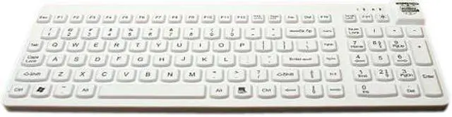 Alt view image 2 of 2 - Man & Machine Low Profile Premium Waterproof Disinfectable Keyboard