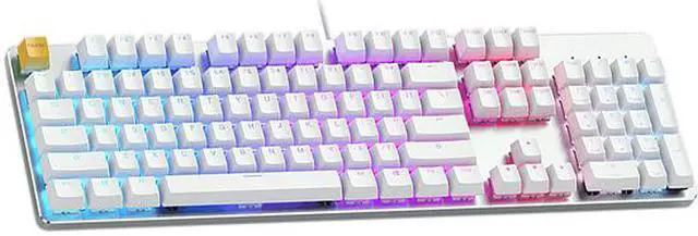 Alt view image 2 of 5 - Glorious GMMK 100% White Ice Mechanical Keyboard