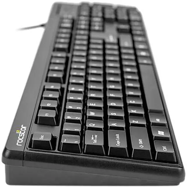 Alt view image 4 of 8 - Rocstor KS20T Keyboard with Smartcard Reader - 104 Keys - QWERTZ Layout - Smart Card Reader - USB - Black - TAA Compliant
