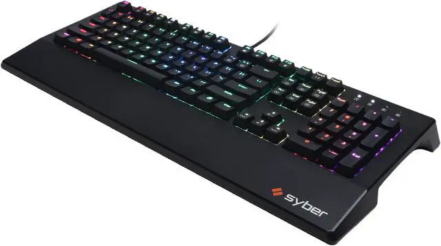 Alt view image 3 of 5 - CyberPowerPC Syber SK100 RGB Mechanical Gaming Keyboard