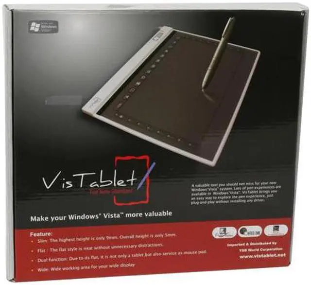 Alt view image 11 of 11 - VisTablet 98-903w10211-000 12.1" Widescreen Active Area USB Tablet