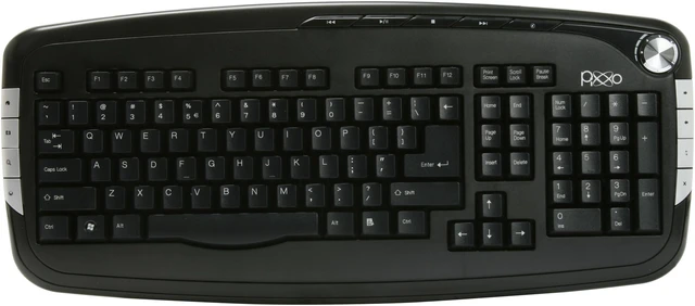 Alt view image 2 of 8 - Pixxo KA-75W1 103 Normal Keys 2.4GHz Wireless Ergonomic Keyboard and Laser Mouse